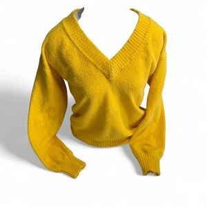 Urban Outfitters‎ Mustard V-Neck Sweater – Size Small